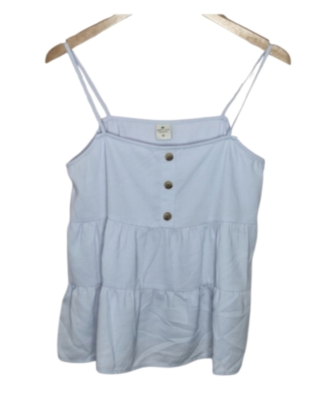 Paper Crane Light Blue Tiered Tank Top